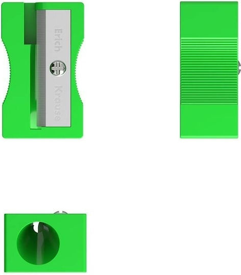 ErichKrause Unity Neon Kunststoff Anspitzer (Μiverse Farben) 1Stück