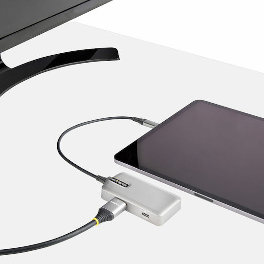 StarTech USB-C Docking Station με HDMI 4K PD Ethernet Ασημί (DKT31CHPD3)