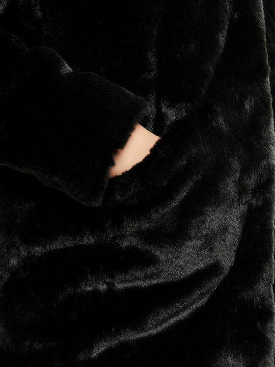 Women's Short Fur Black
