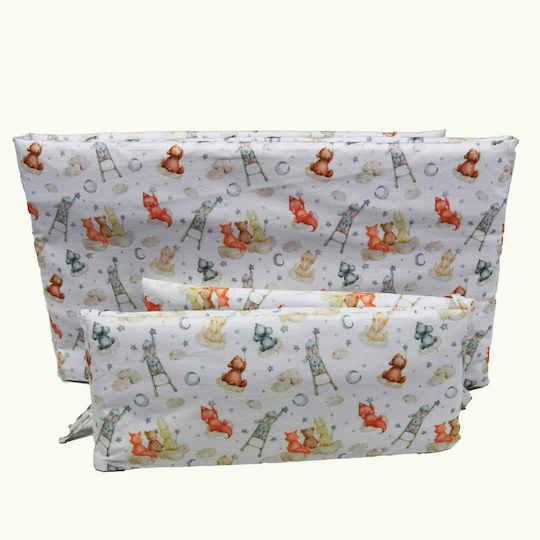 Decocraft Night Sky Crib Bumpers Classic Inside Orange 25x150cm