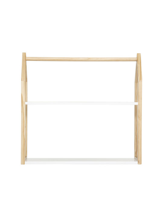 Kids' Shelving Unit A-S White 56x15x50.8εκ.