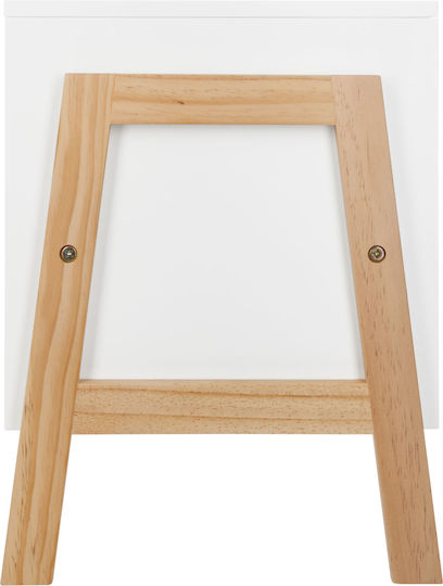 Kids Floor Shelving Unit White 33x30x40cm