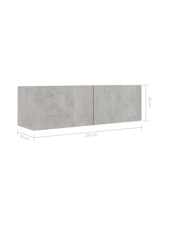 Unitate TV pentru sufragerie Gri L300xA30xÎ30buc