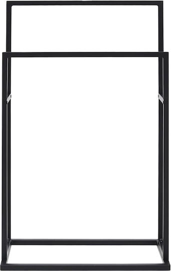 vidaXL Raft de haine de Baie Dublu ​78.5x78.5cm Negru