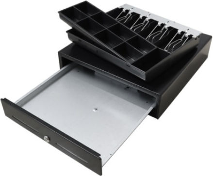 TE Tameiaki Express 504Q Cash Drawer with 8 Coin Slots and 6 Slots for Bills 35x40.5x9cm