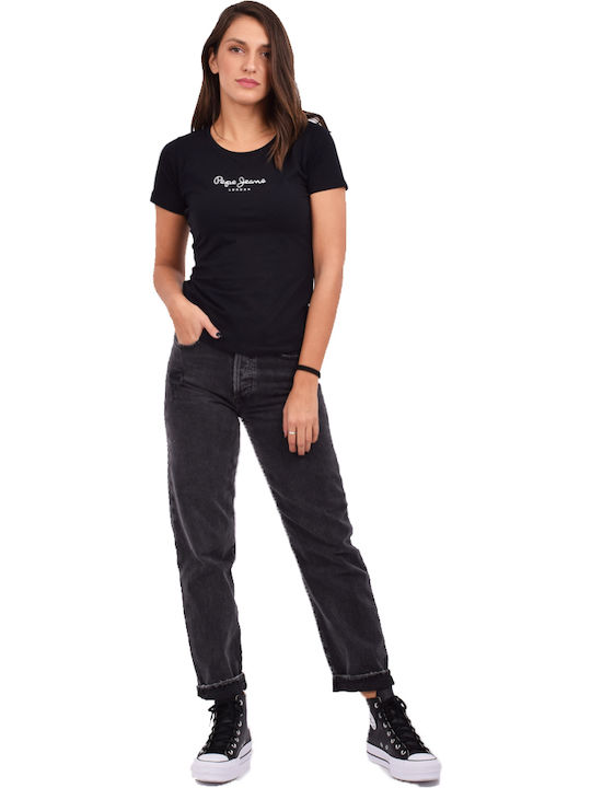 Virginia Bluze Damă T-shirt Negru