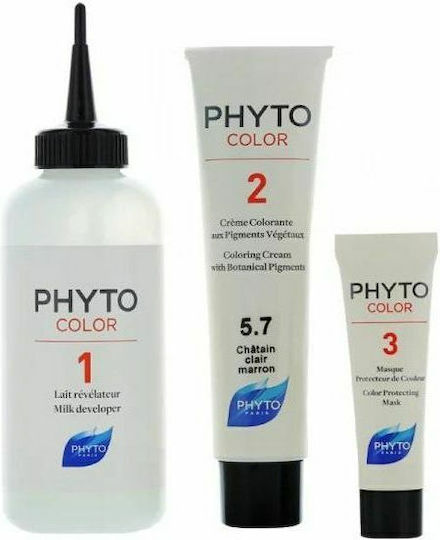 Phyto Phytocolor Βαφή Μαλλιών Χωρίς Αμμωνία 5.7 Καστανό Ανοιχτό Μαρόν 50ml