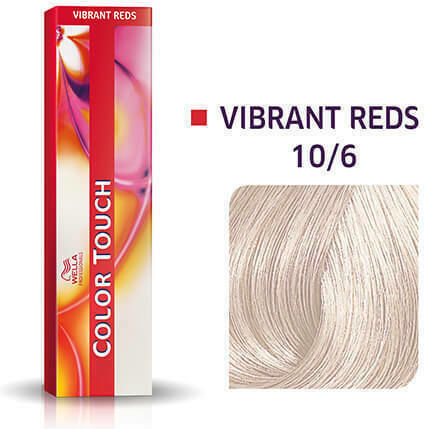 Wella Color Touch Vibrant Reds Полуперманентна Боя За Коса Без Амоняк 10/6 Много Светло Русо Виолетово 60ml