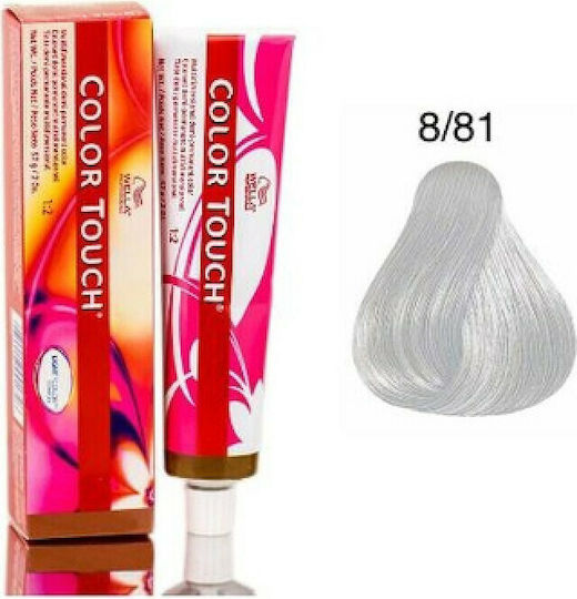Wella Color Touch Rich Naturals Vopsea Temporară de Păr Fără Amoniac 8/81 Blond Deschis Perlat Cenușiu 60ml