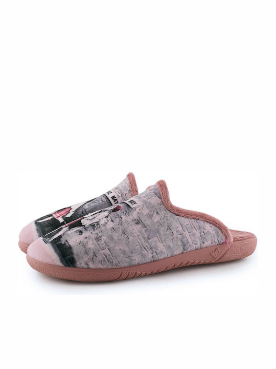 Adam's Shoes Winter Damen Hausschuhe in Rosa Farbe