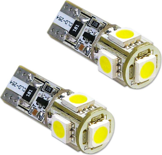 Autoline Лампи Автомобила T10 Canbus LED 12V 2бр