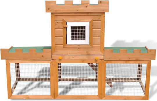 vidaXL 170173 Wooden Cage for Rabbits 142x50x101cm