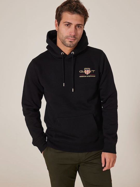 Archive Shield Sweatshirt mit Kapuze Schwarz