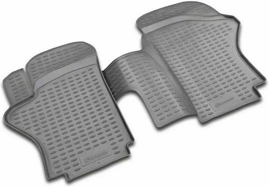 Novline Front Car Mats 2 Pieces Raised Sides for Hyundai H-1 1997-2007 Black
