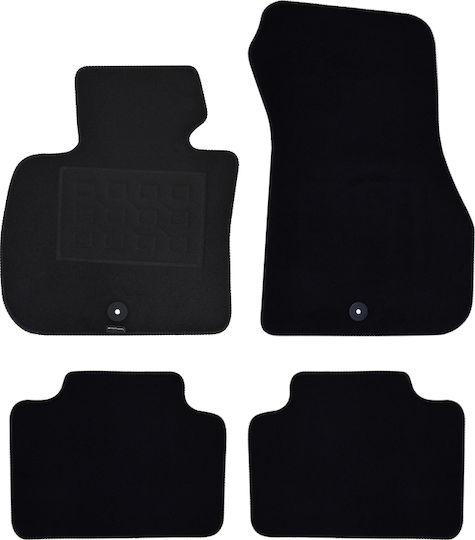 Cik Set of Front and Rear Mats 4pcs for BMW Series 2 2014 Black