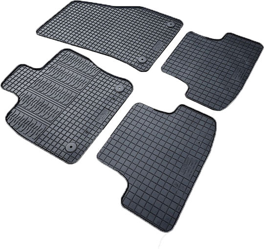 Cik Set of Front and Rear Mats 4pcs for Ford Ka 2017+ Black