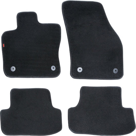 Lampa Set of Front and Rear Mats 4pcs for Audi Q2 Black