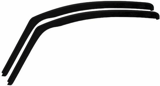 Heko Set of Windbreakers Front Car Dark Fime for BMW Series 7 2pcs