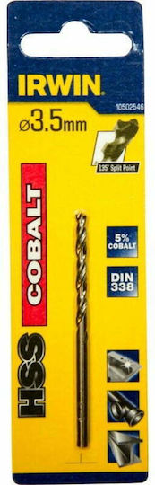 Irwin Drill Cobaltium with Cylindrical Shank for Metal 3.5x70mm