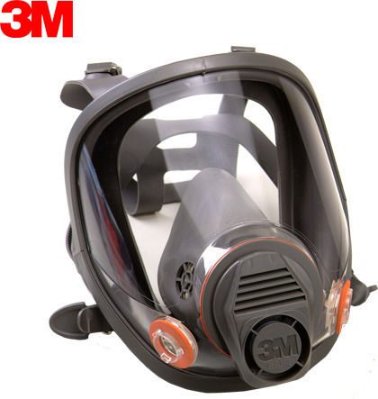3M Mask Full Face without Filters 6800 Gray
