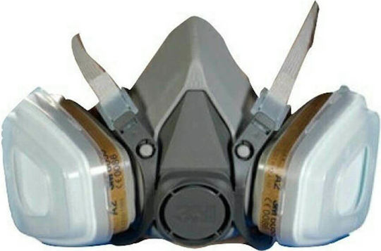 3M Mask Half Face with 6051 & 5911 filters 6300 Gray