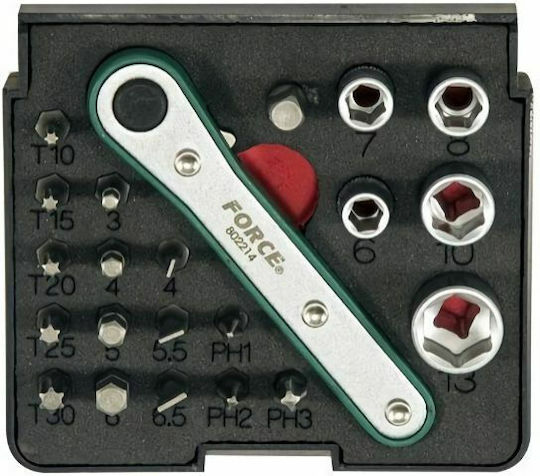 Force Set Ratchet 1\4" 22pcs
