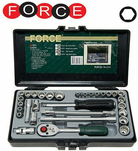 Force Καστάνια με Καρυδάκια 1\4" 31τμχ