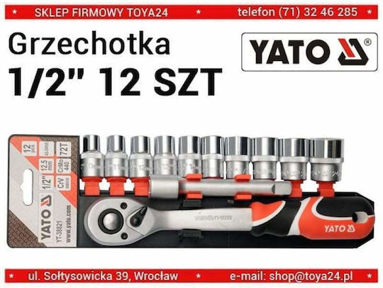Yato Καστάνια με Καρυδάκια 1\2" 12τμχ
