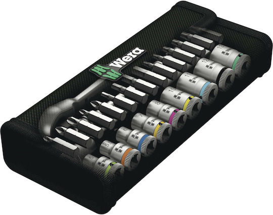 Wera 8100 SA Καστάνια με Καρυδάκια 1\4" 28τμχ