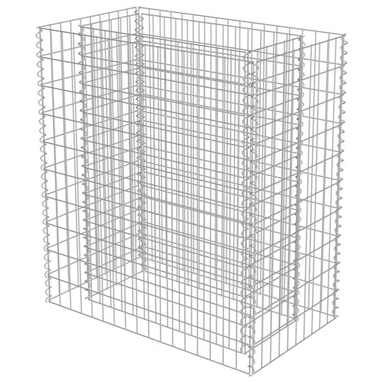 vidaXL Raised Planter Garden Fencing Material 1pcs Silver