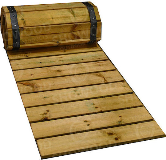 Showood Wood Pathway for Garden Flooring for Beach 100x90cm