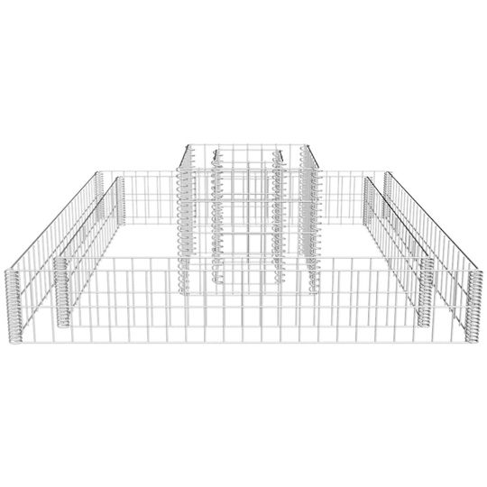vidaXL Planter Garden Fencing Material 1pcs Silver