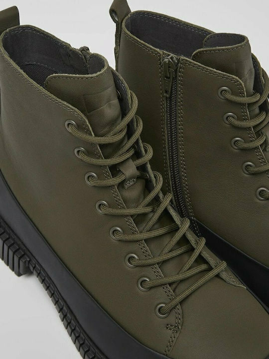 Pix Leather Khaki Boots Anatomical