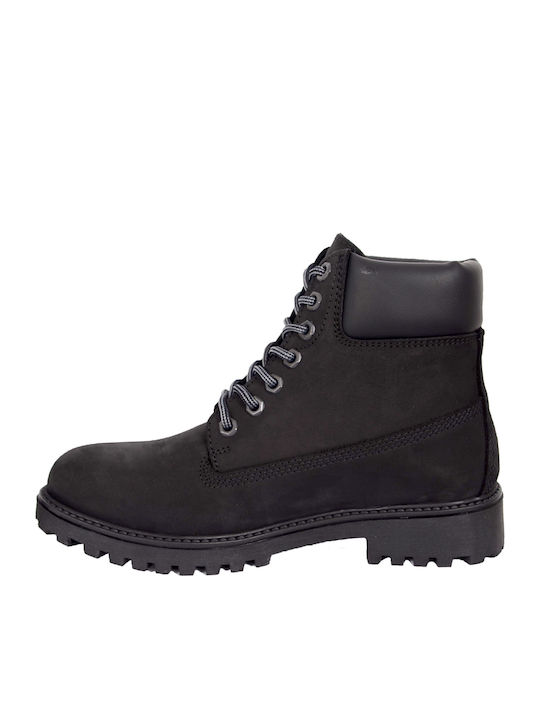 River Nubuck Кожени Черен Мъжки ботуши