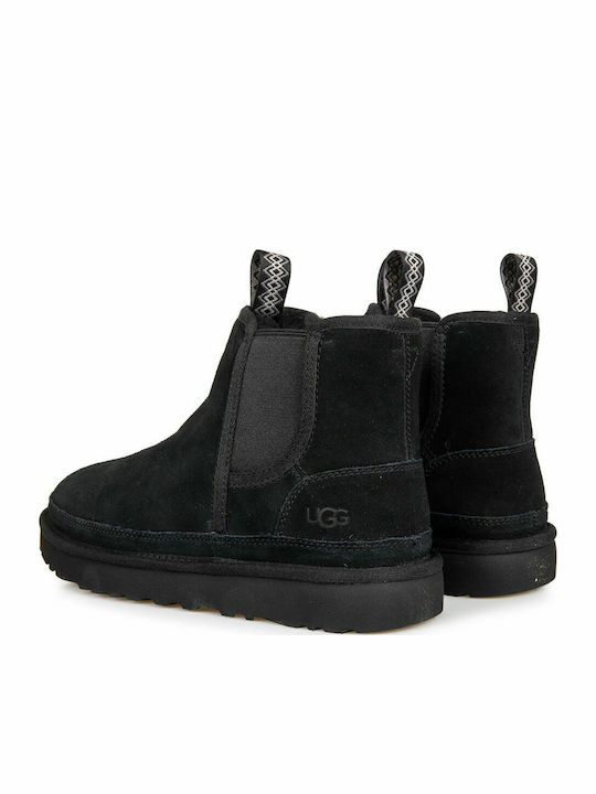 Neumel Suede Μαύρα Chelsea Μποτάκια