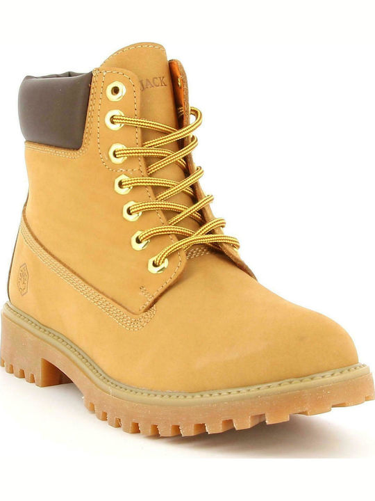 River Leather Boots Yellow / Brown