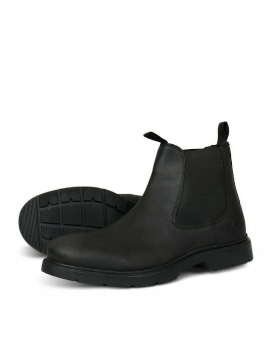 Ghete Chelsea Leather Black Chelsea Boots