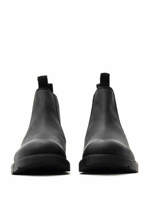 Ghete Chelsea Leather Black Chelsea Boots