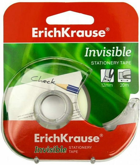 ErichKrause Desktop Tape Dispenser Invisible 12mm x 20m 1pcs