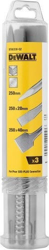 Dewalt Σετ Βελόνι & Καλέμι 3τμχ με Υποδοχή SDS Plus 250mm