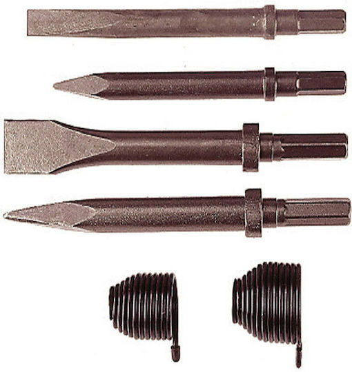 Bulle Set Chisel Bits 180mm with HEX Socket 44010