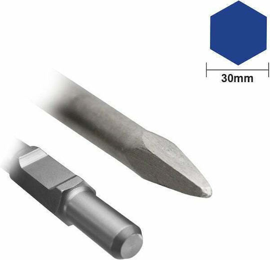 Bulle Pointed Chisel 410x30mm with HEX Socket