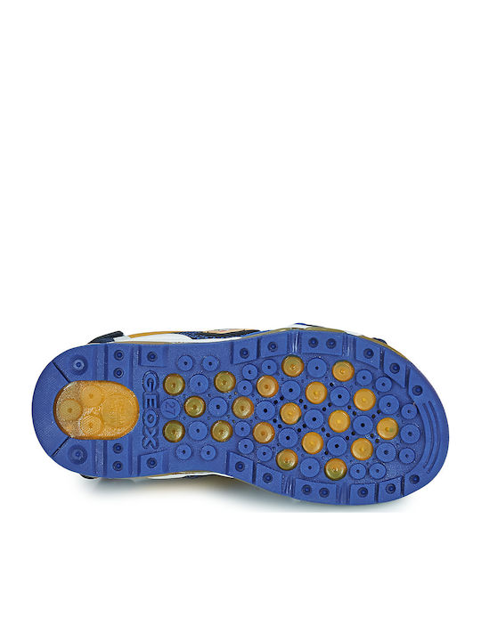 Sandale Copii J SANDAL ANDROID Cu Închidere Hoop & Loop Și Luminite Albastre