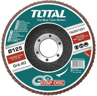 Total Grinding Disc 125mm Polyopter P80