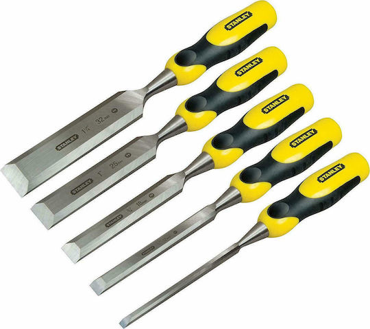Stanley Dynagrip Skewed Chisel with Plastic Handle 5pcs