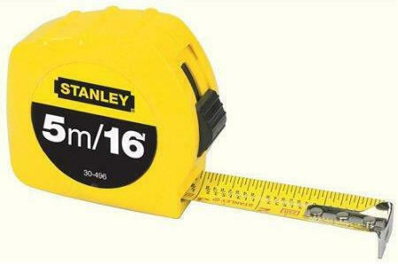 Stanley Μετροταινία με Αυτόματη Επαναφορά 16mm x 5m