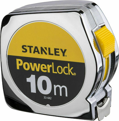 Stanley Power Lock Maßband mit automatischem Rücklauf 25mm x 10m