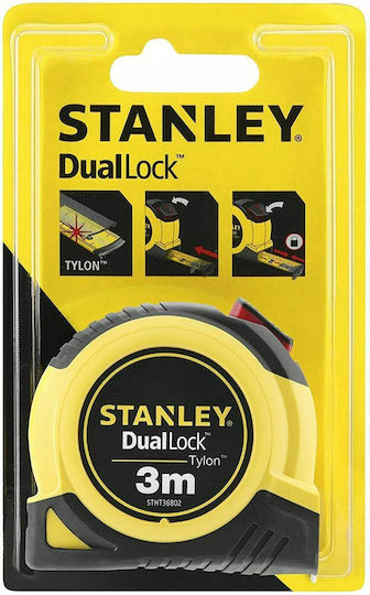 Stanley Tylon Μετροταινία με Αυτόματη Επαναφορά 13mm x 3m