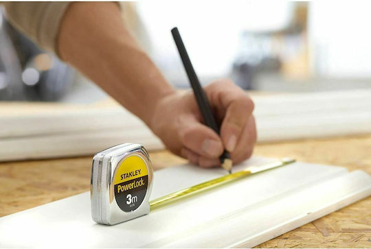 Stanley Powerlock Maßband mit automatischem Rücklauf 13mm x 3m