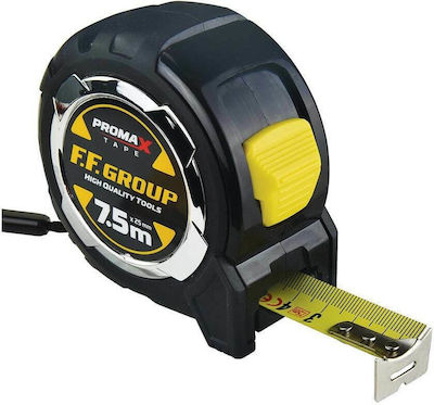 F.F. Group Tape Measure with Auto-Rewind 25mm x 5m